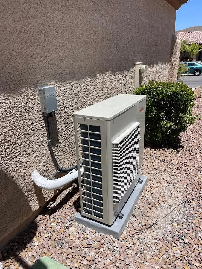 Residential air conditioning condenser unit in Pittsburg